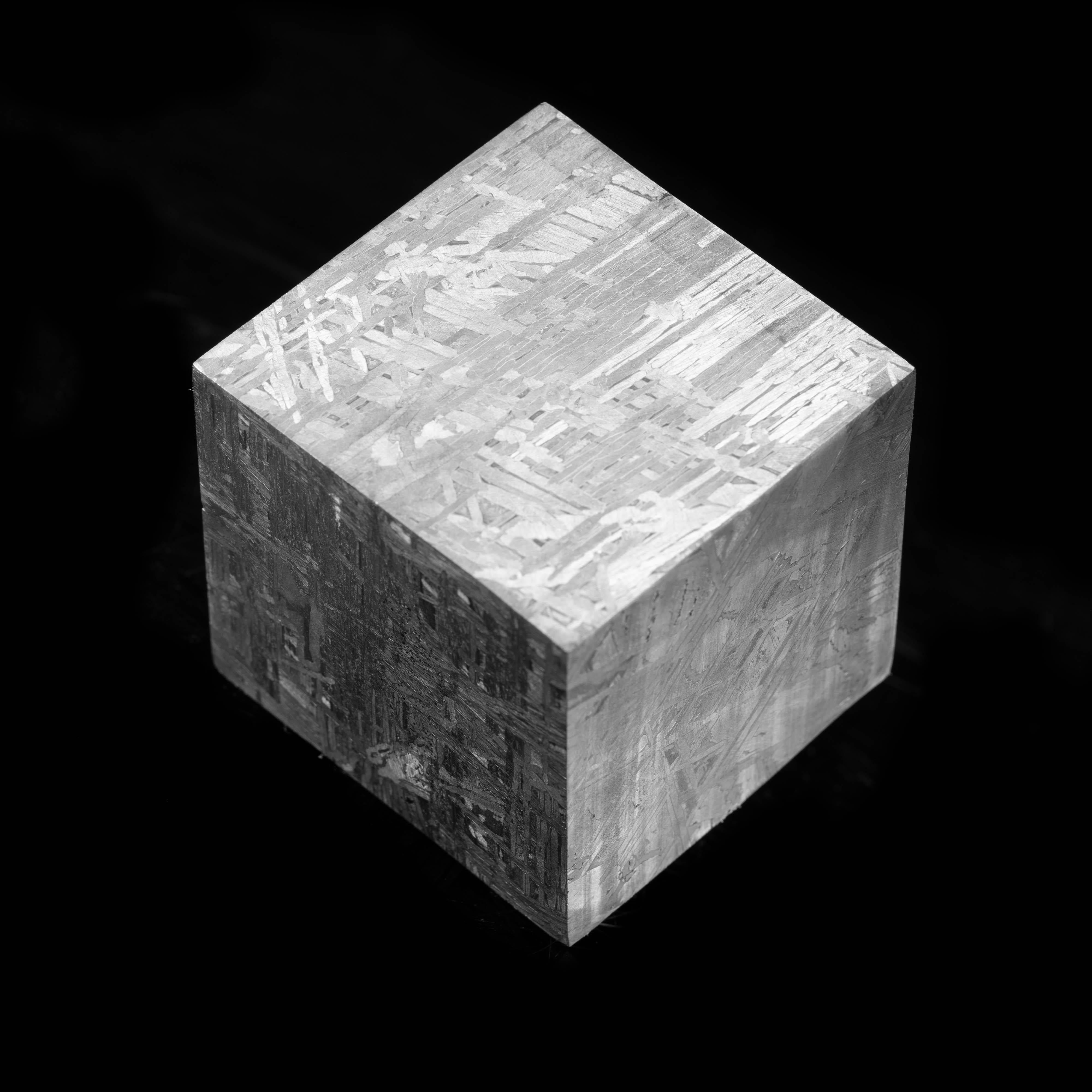 Swedish Muonionalusta Meteorite Cube // 960 Grams // 4.5 Billion Years Old