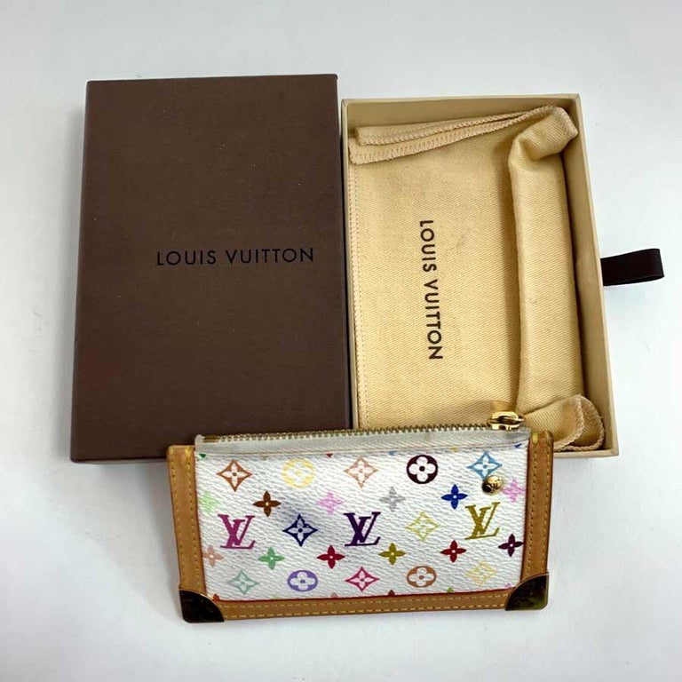 LV Louis Vuitton x Takashi Murakami Cherry Blossom Coin Pocket Key  Holder-f0720