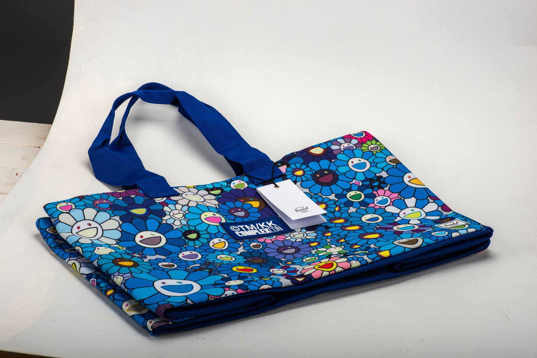 Women's or Men's Murakami New Blue XLarge Double Shopper For Sale