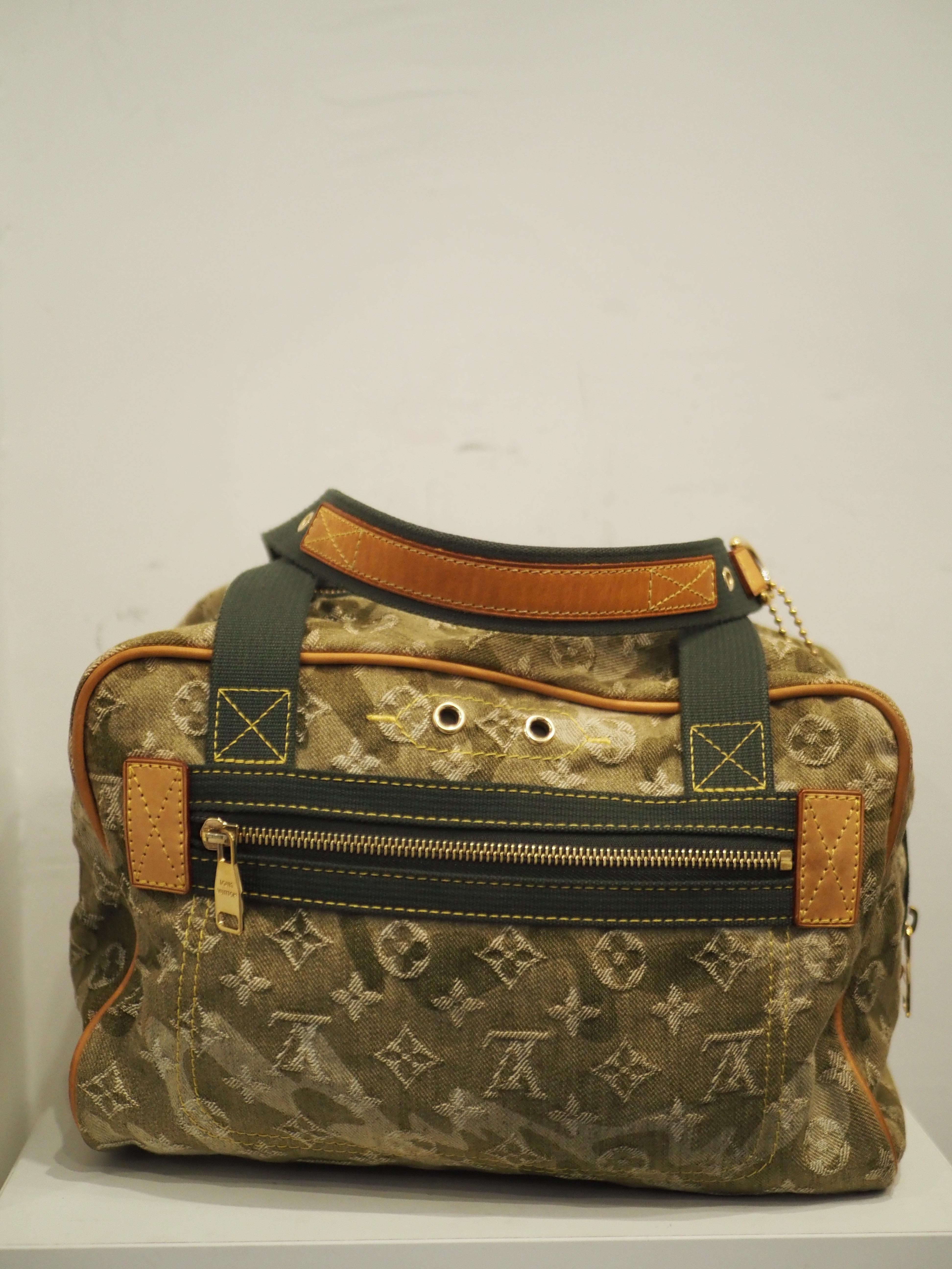 Murakami per Louis Vuitton monogramouflage denim bag 5