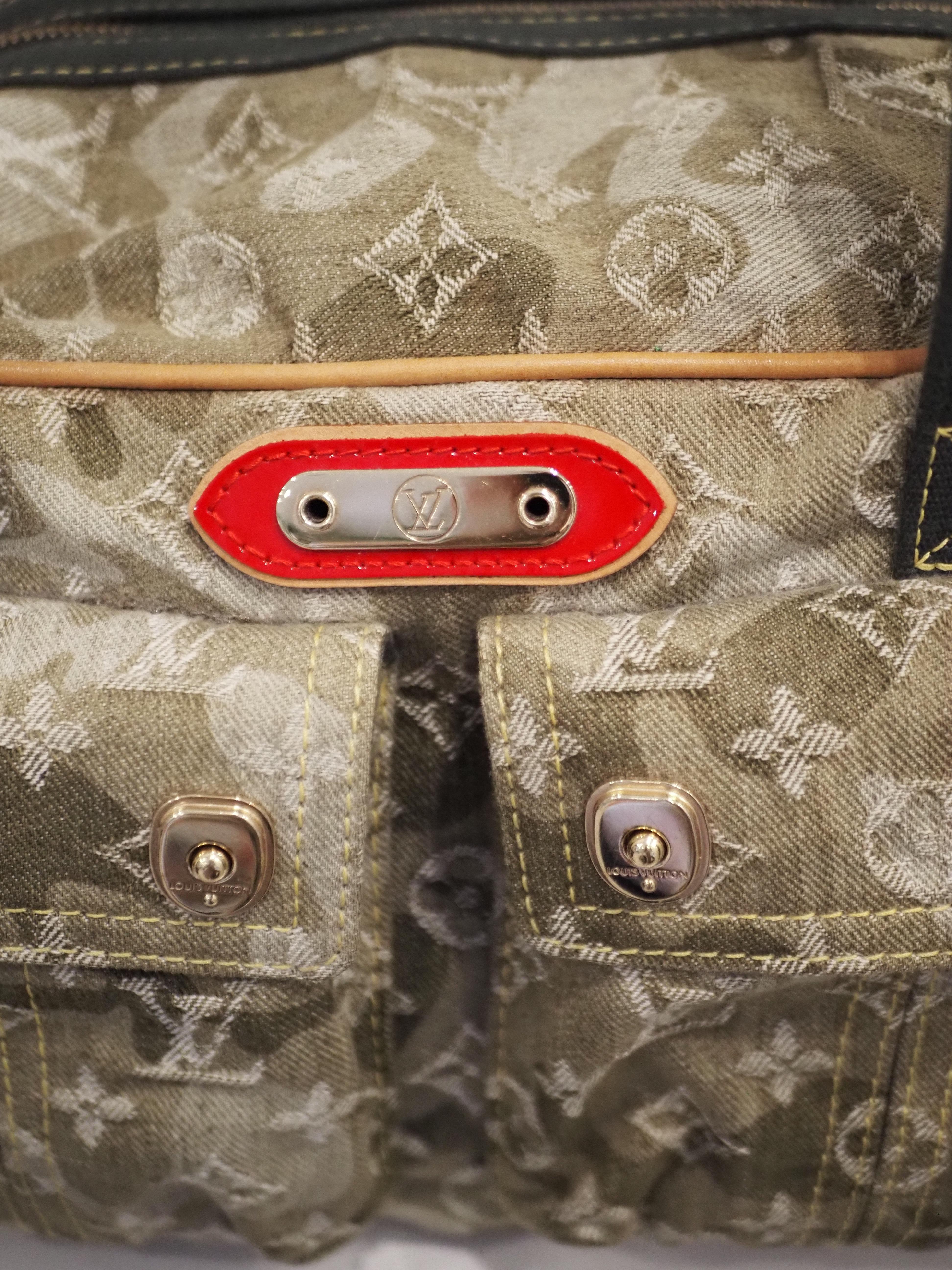 Brown Murakami per Louis Vuitton monogramouflage denim bag