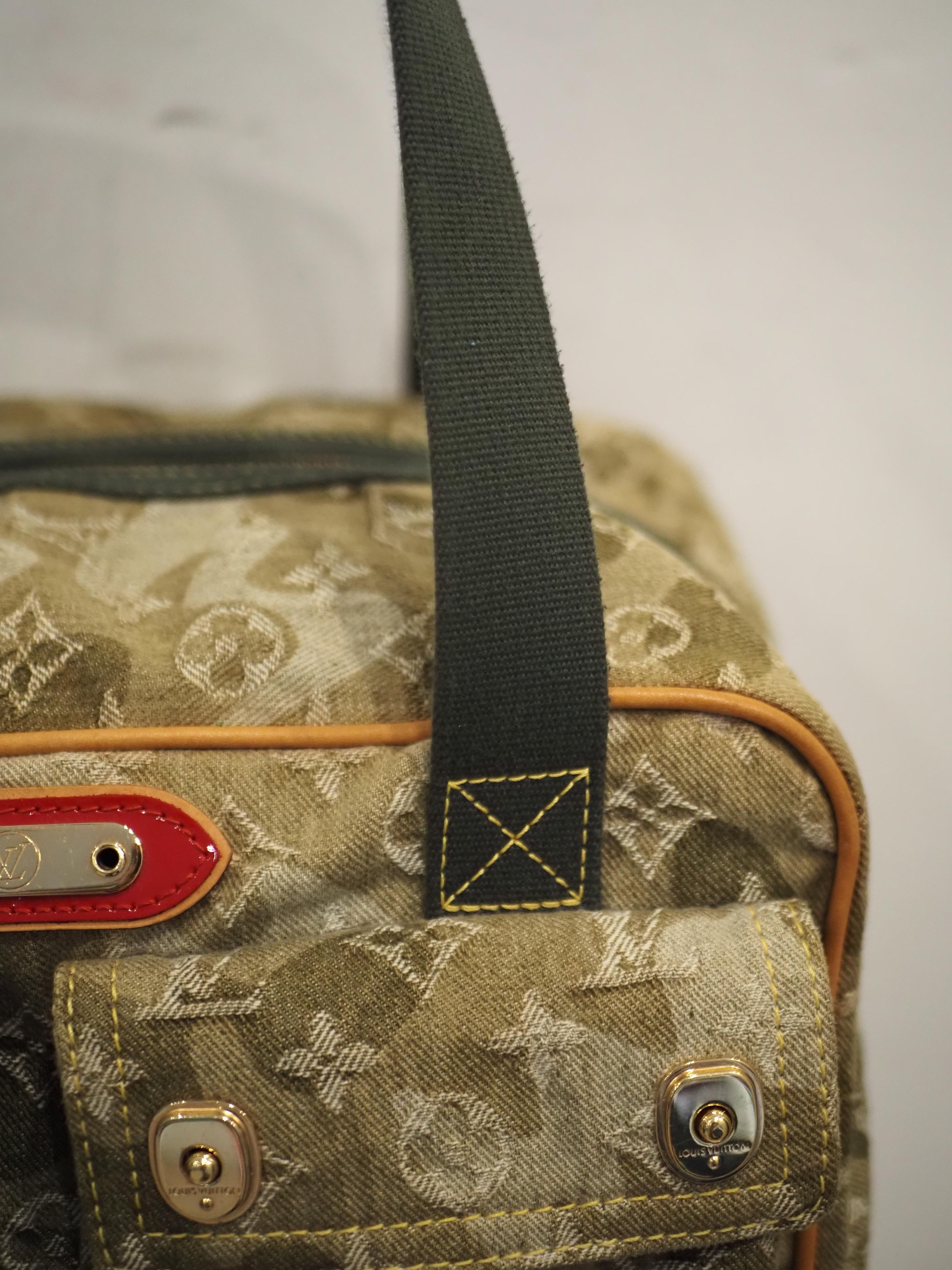 Murakami per Louis Vuitton monogramouflage denim bag In Excellent Condition In Capri, IT