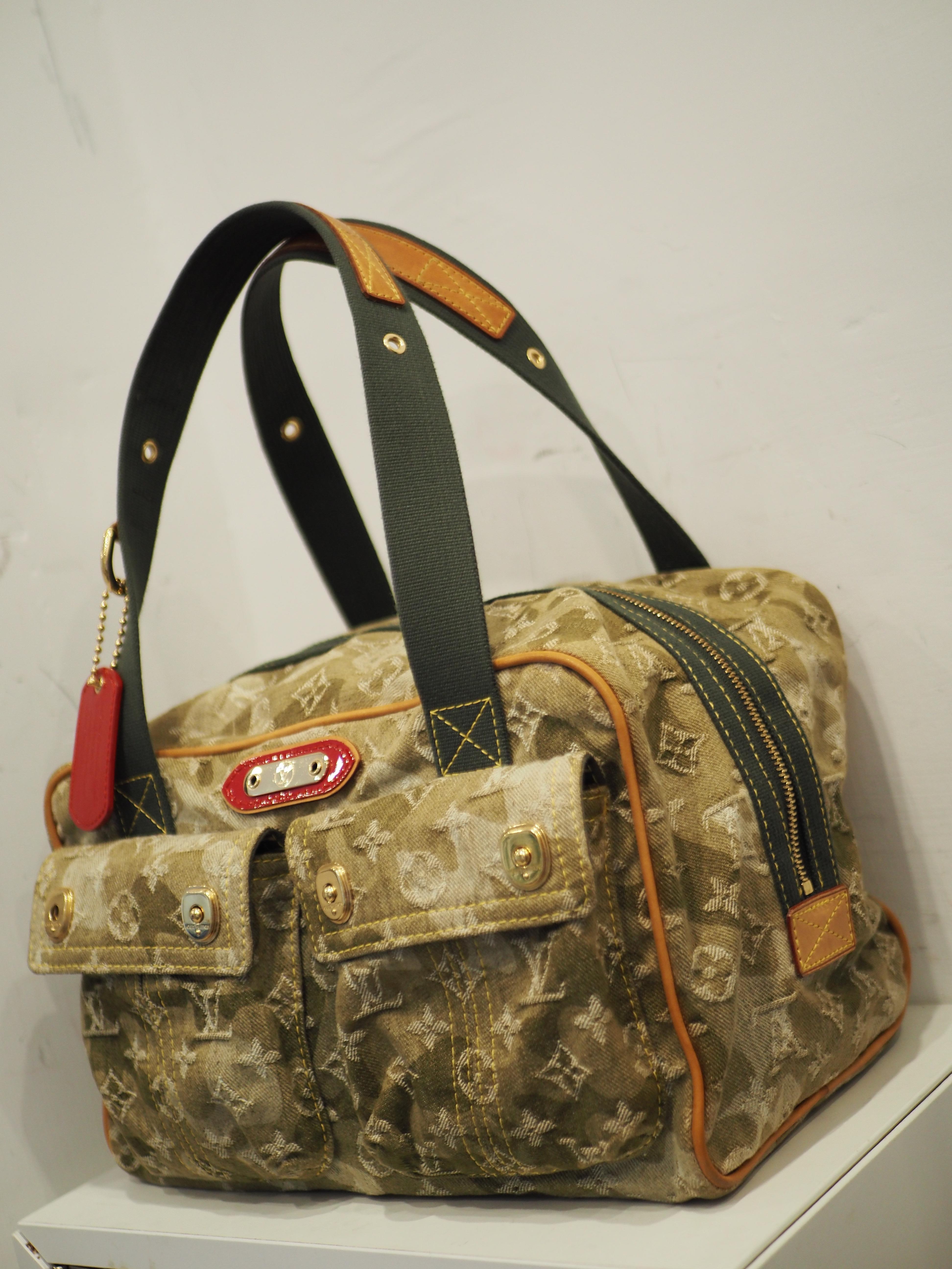Murakami per Louis Vuitton monogramouflage denim bag 1