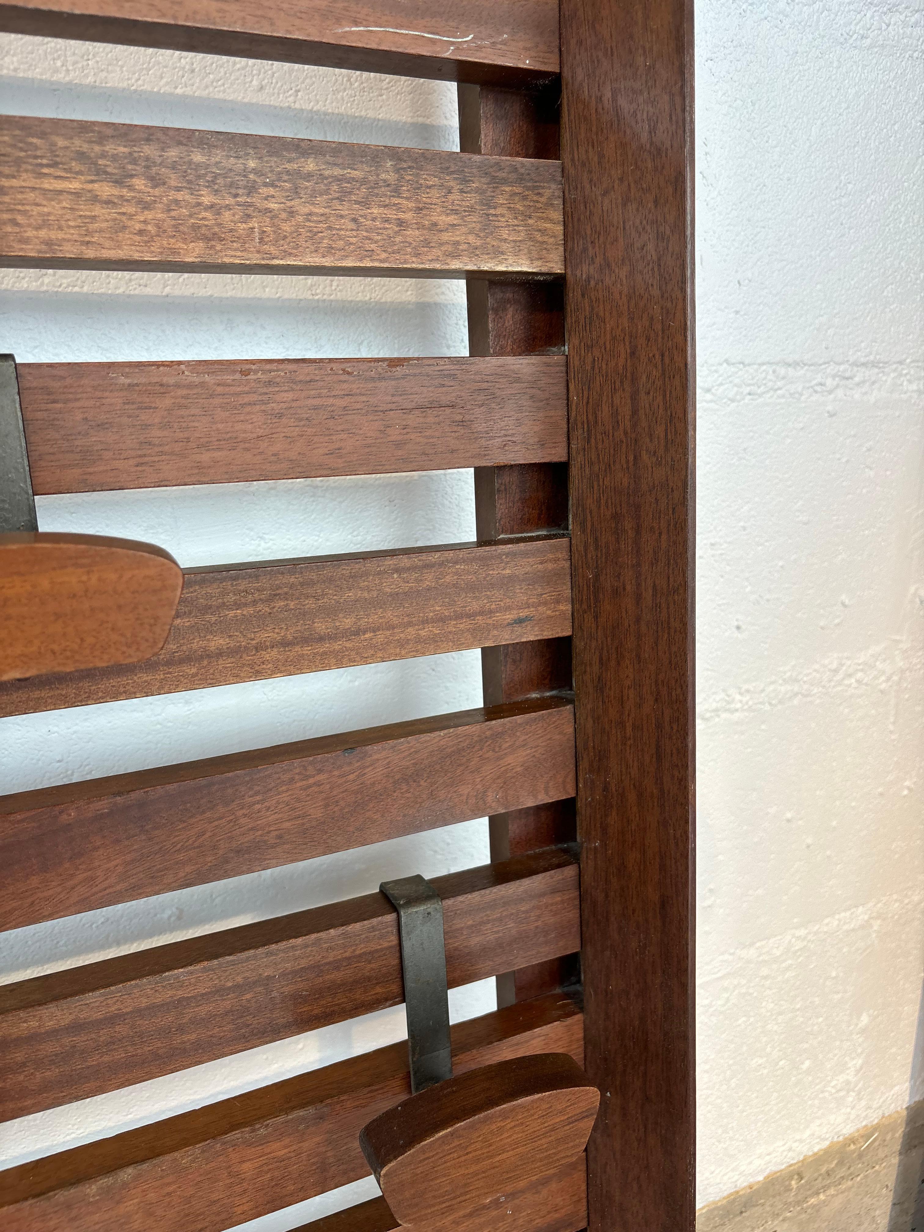 Mural coat rack by Georges Frydman For Sale 12