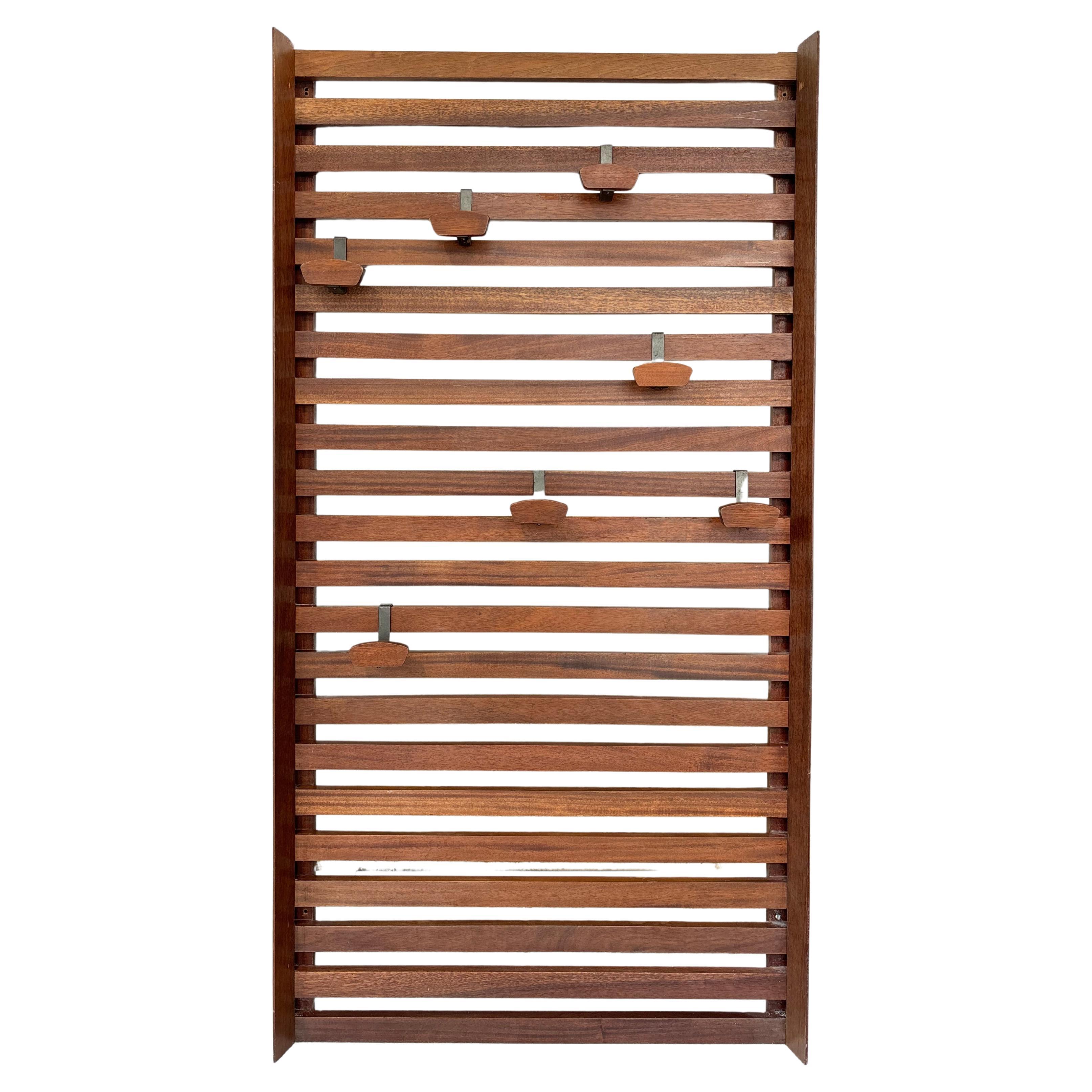 Mural coat rack by Georges Frydman For Sale