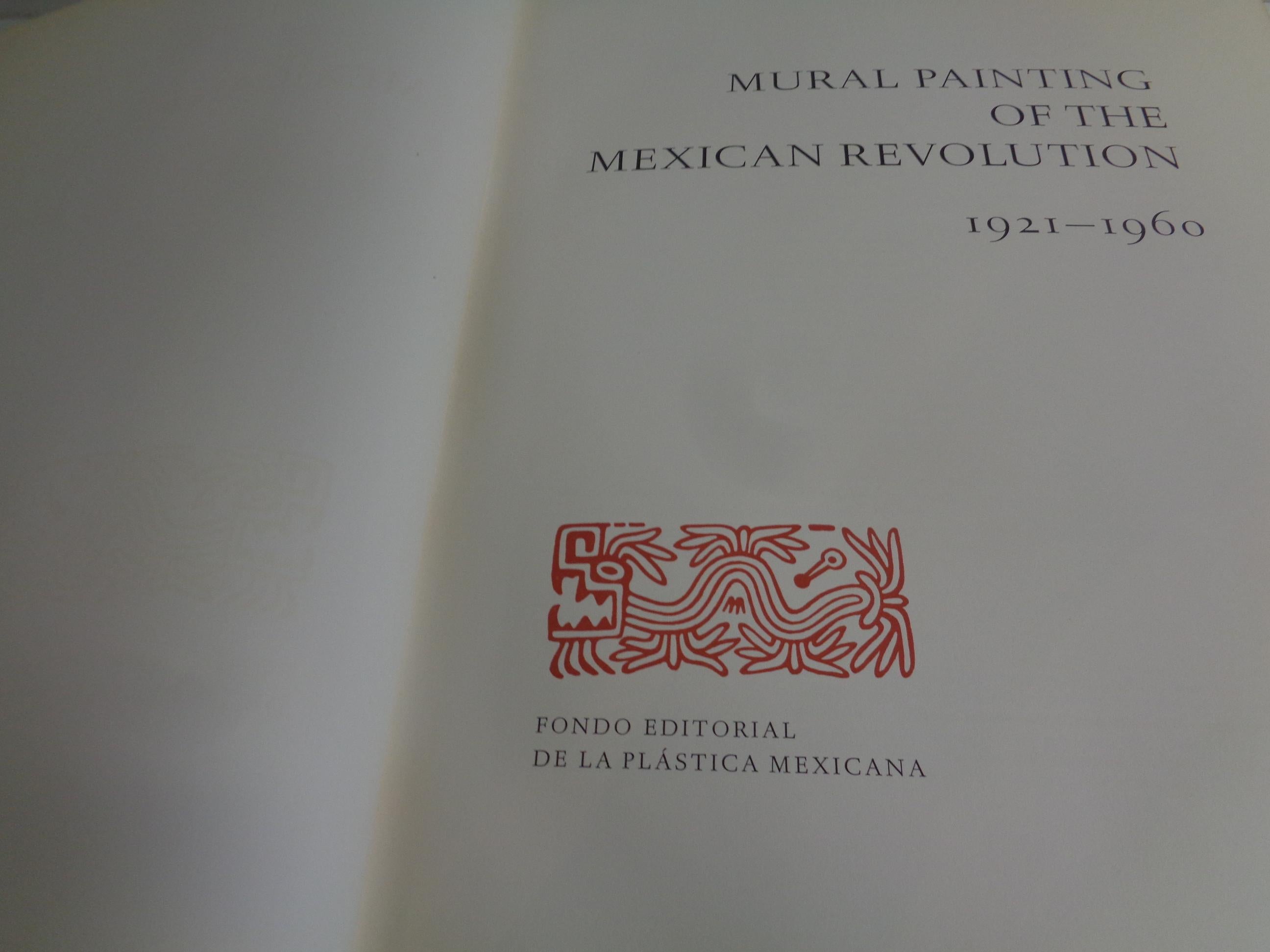 Mural Painting Of The Mexican Revolution 1921-1960: 1960 1st Edition Folio Book In Good Condition For Sale In Rochester, NY