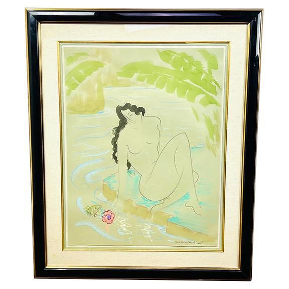 Muramasa Kudo Mixed Media Painting, Framed For Sale