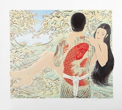 High Tide, Art Deco Screenprint by Muramasa Kudo
