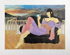 Loves Passenger, sérigraphie Art déco de Muramasa Kudo
