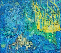 Ein hellerer Tag im Oberdorf - Gemälde, Acryl auf Leinwand