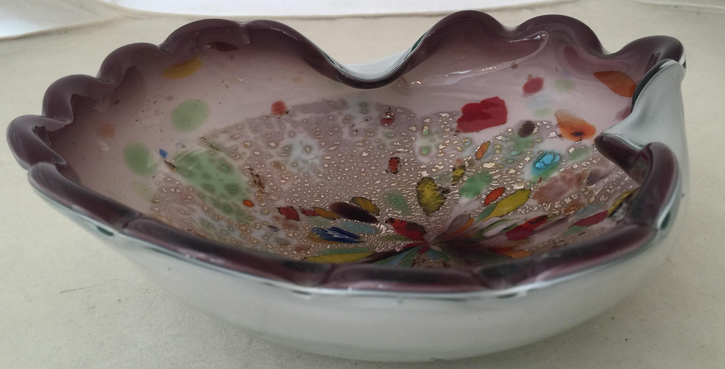 Murano, 1930, Italian, Attributed to Fratelli Toso, Technical Avventurina For Sale 2