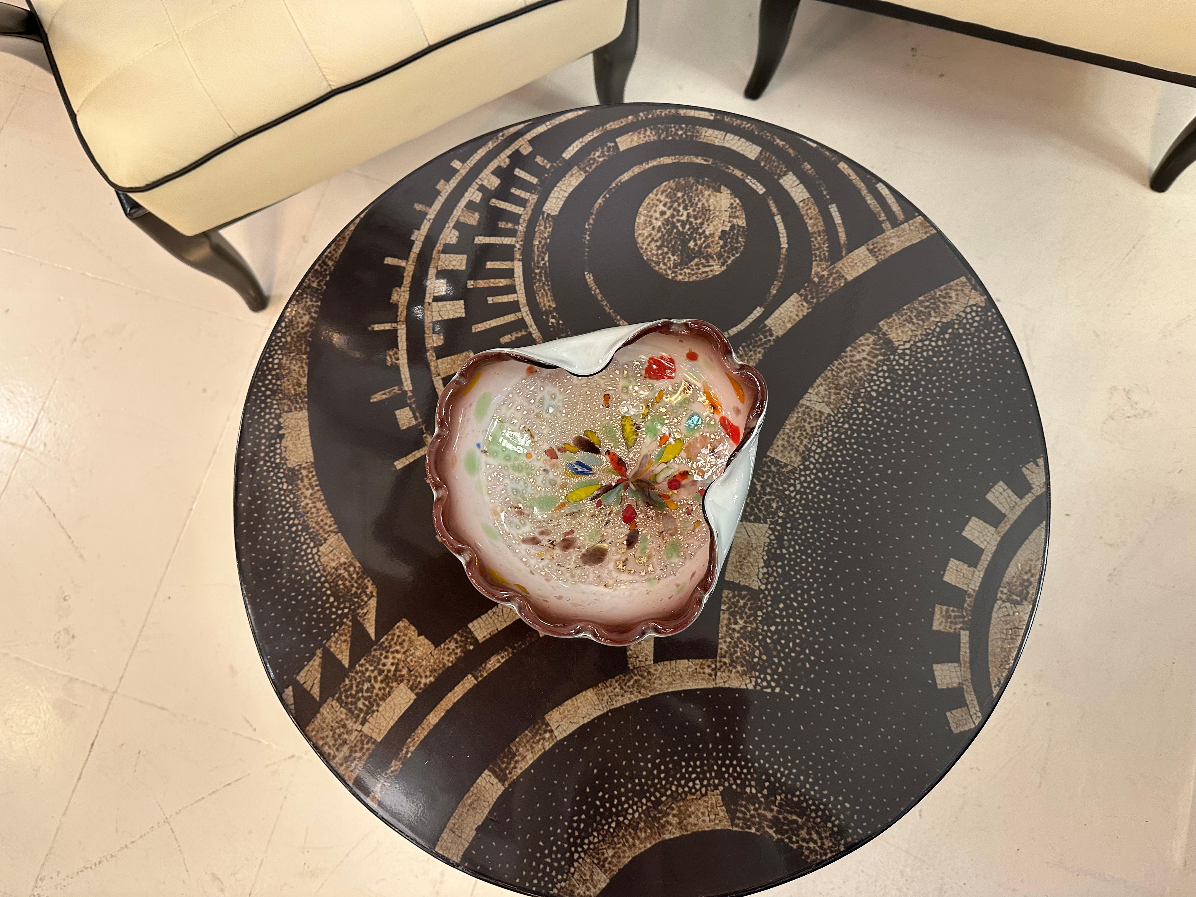 Murano, 1930, Italian, Attributed to Fratelli Toso, Technical Avventurina For Sale 13