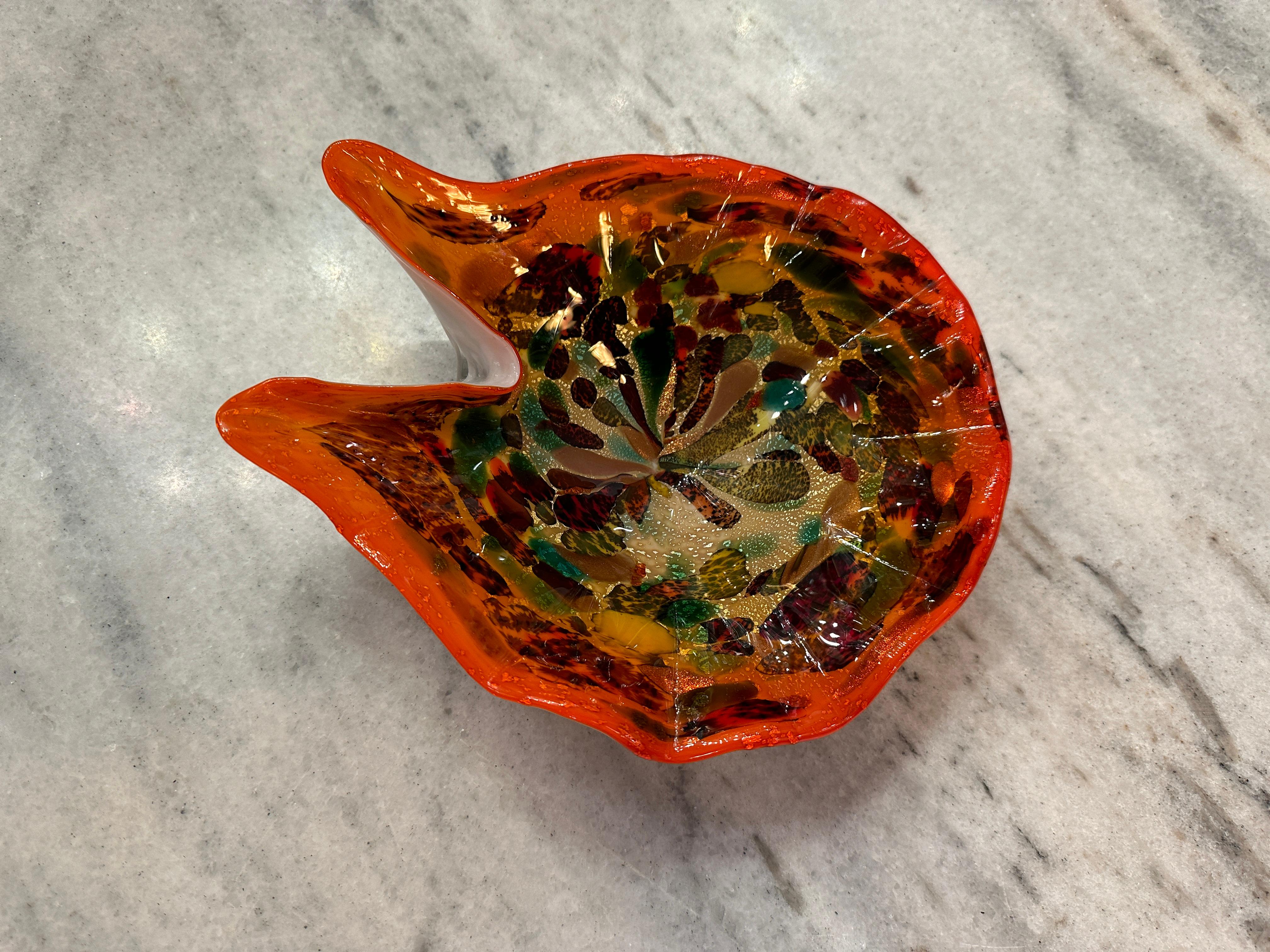 Murano, 1935, Italian, Attributed to Fratelli Toso Technical Avventurina In Good Condition For Sale In Ciudad Autónoma Buenos Aires, C