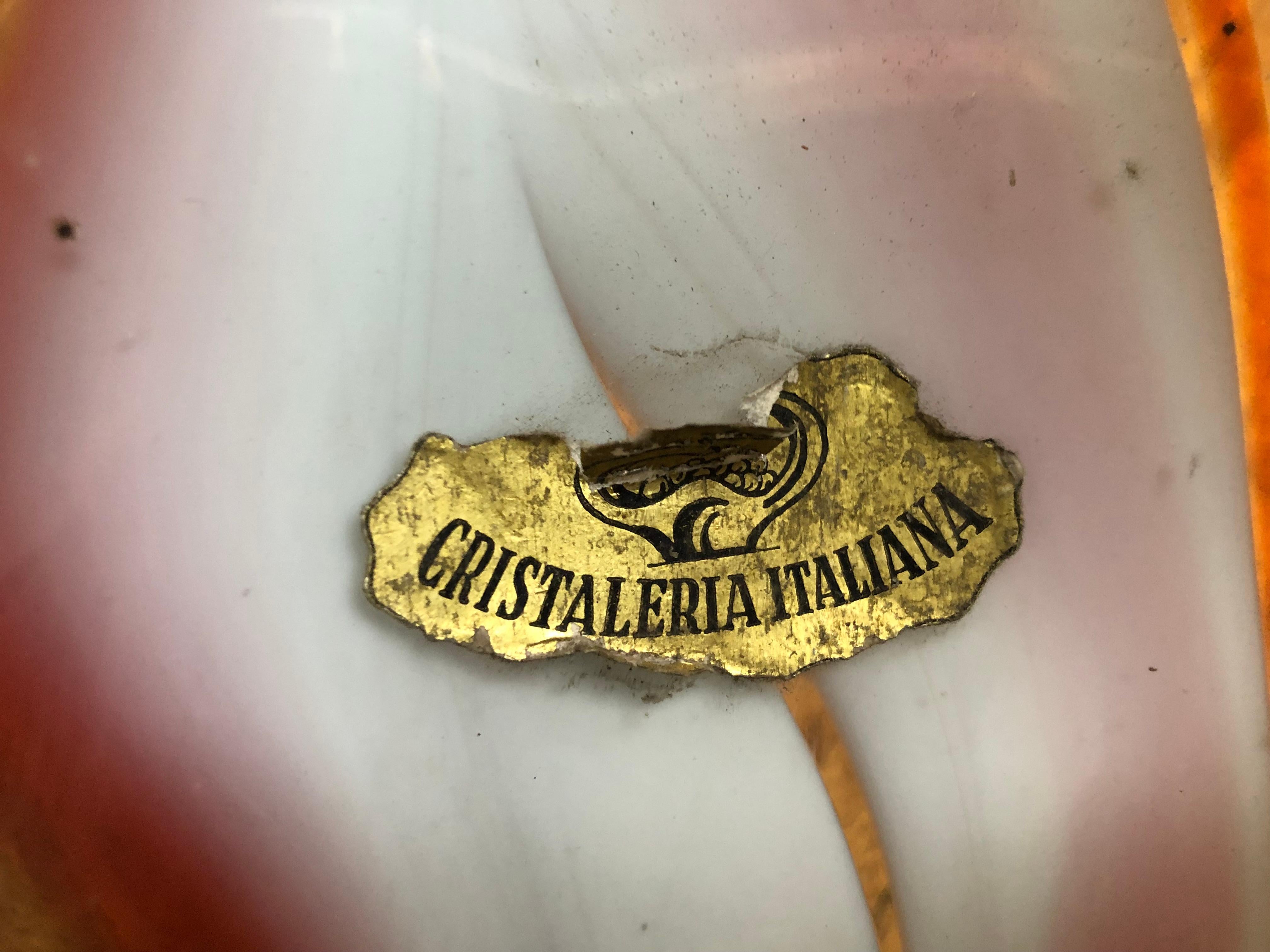 Murano, 1940, Italie.  Étiquette cristaleria Italiana en vente 12