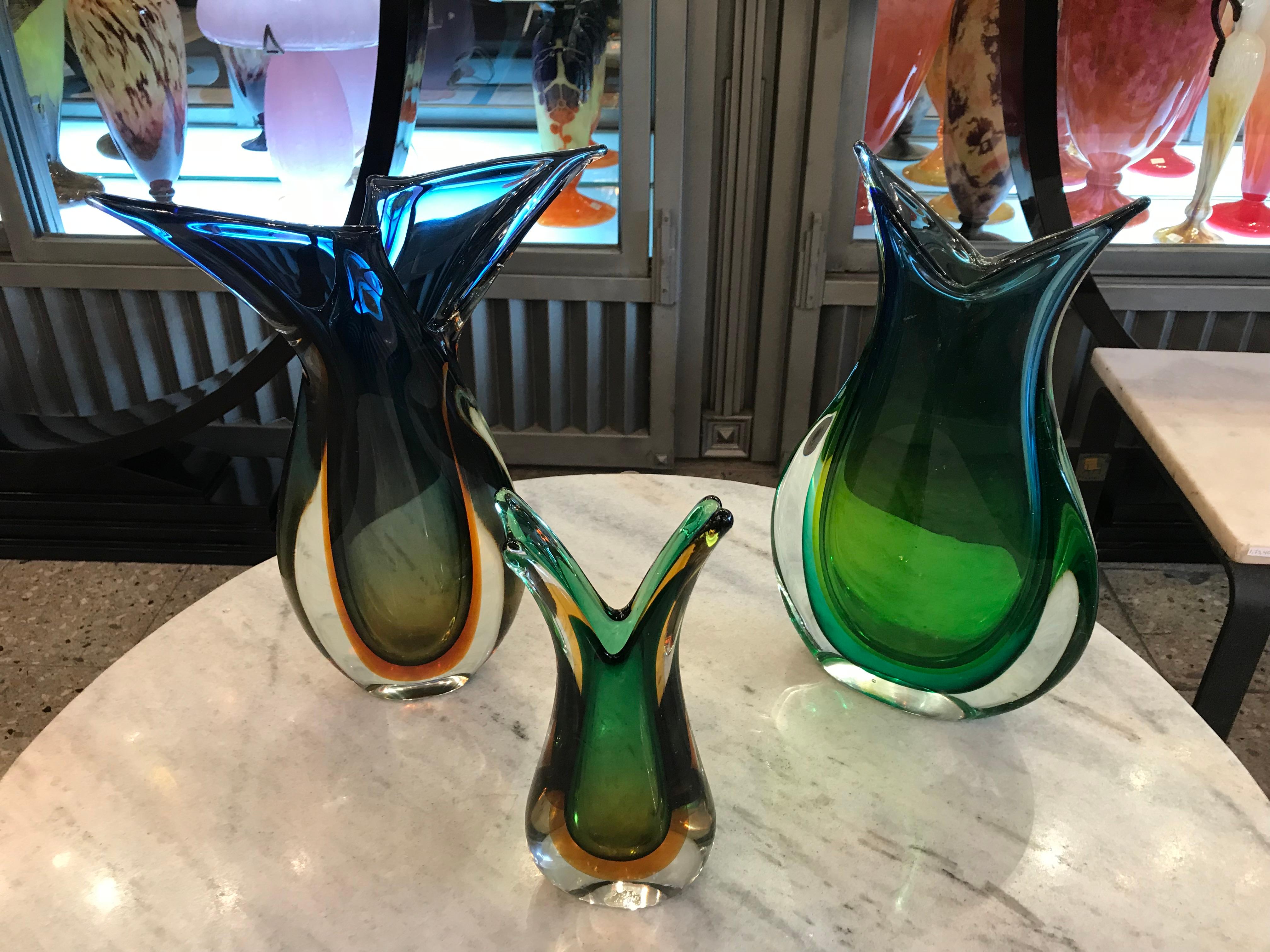 Murano Glass Murano, 1950, Italian Attributed to Flavio Poli For Sale