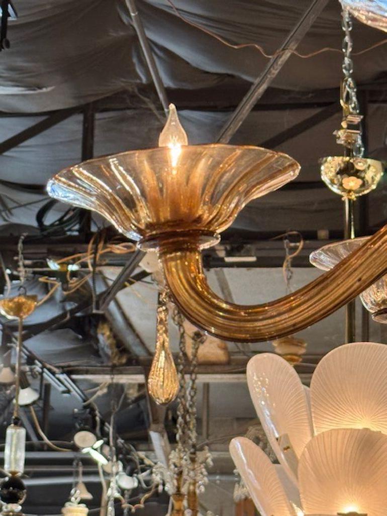 Murano 6-Light Chandelier For Sale 1