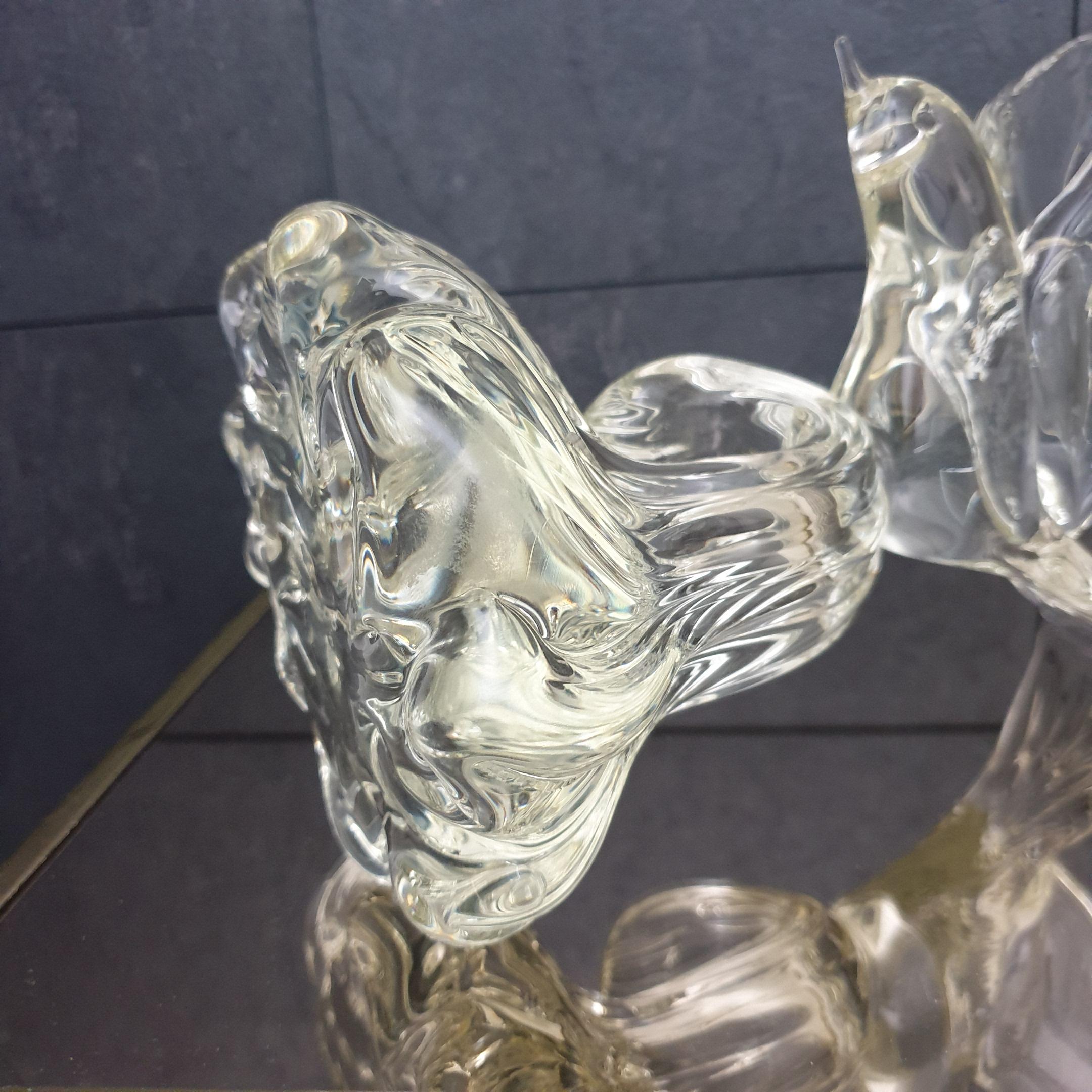 Murano Abstract Glass Bird Seagull Table Sculpture by Murano, 1970s For Sale 2