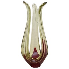 Murano Abstract Glass Table Sculpture by Murano, 1970s