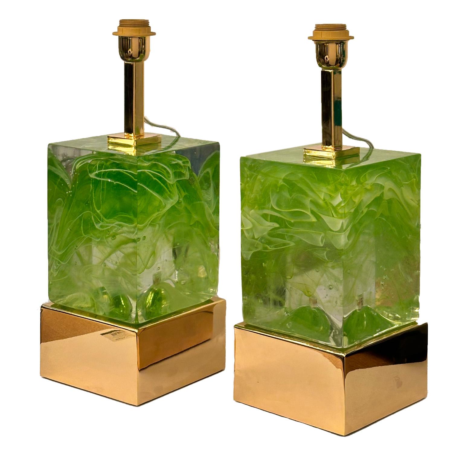 Hand-Crafted Murano Abstract Sommerso Glass 