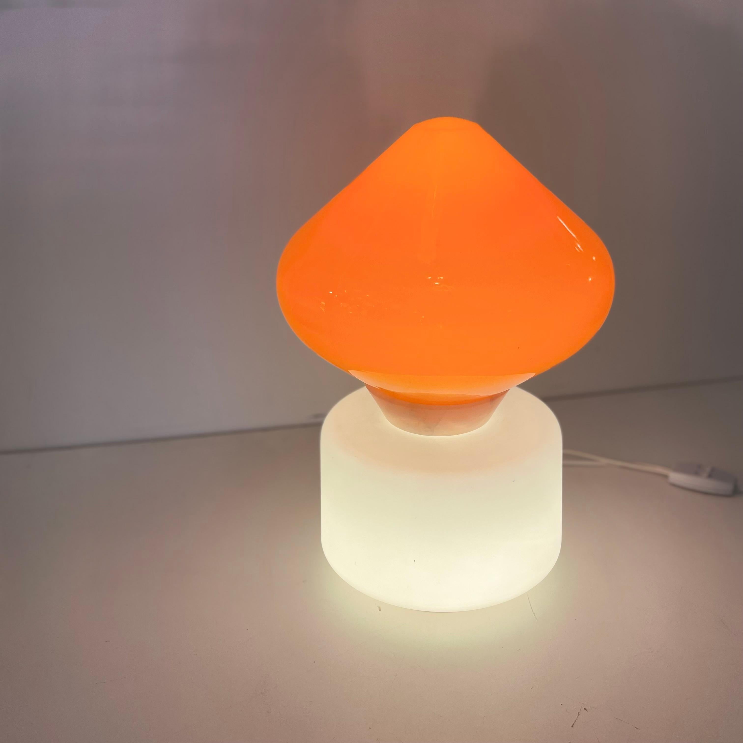 Murano & Alabaster Tischlampe im Stil von C. Nason, 1960er Jahre 4