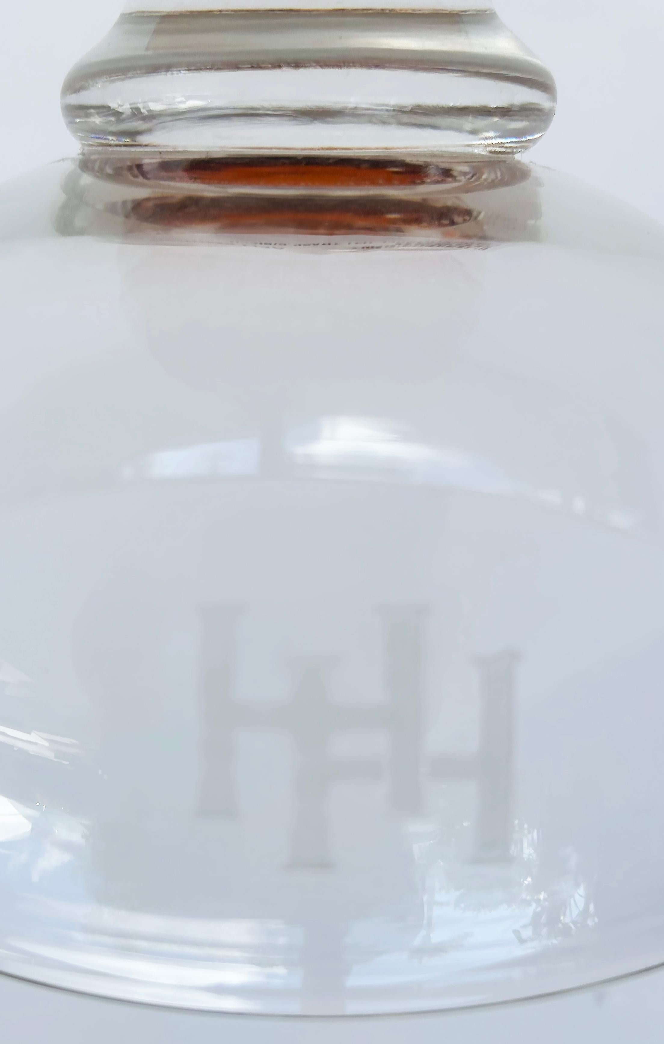 Vaso o portacandele in vetro trasparente e ambra di Murano acquistato da Luxury Living in vendita 3