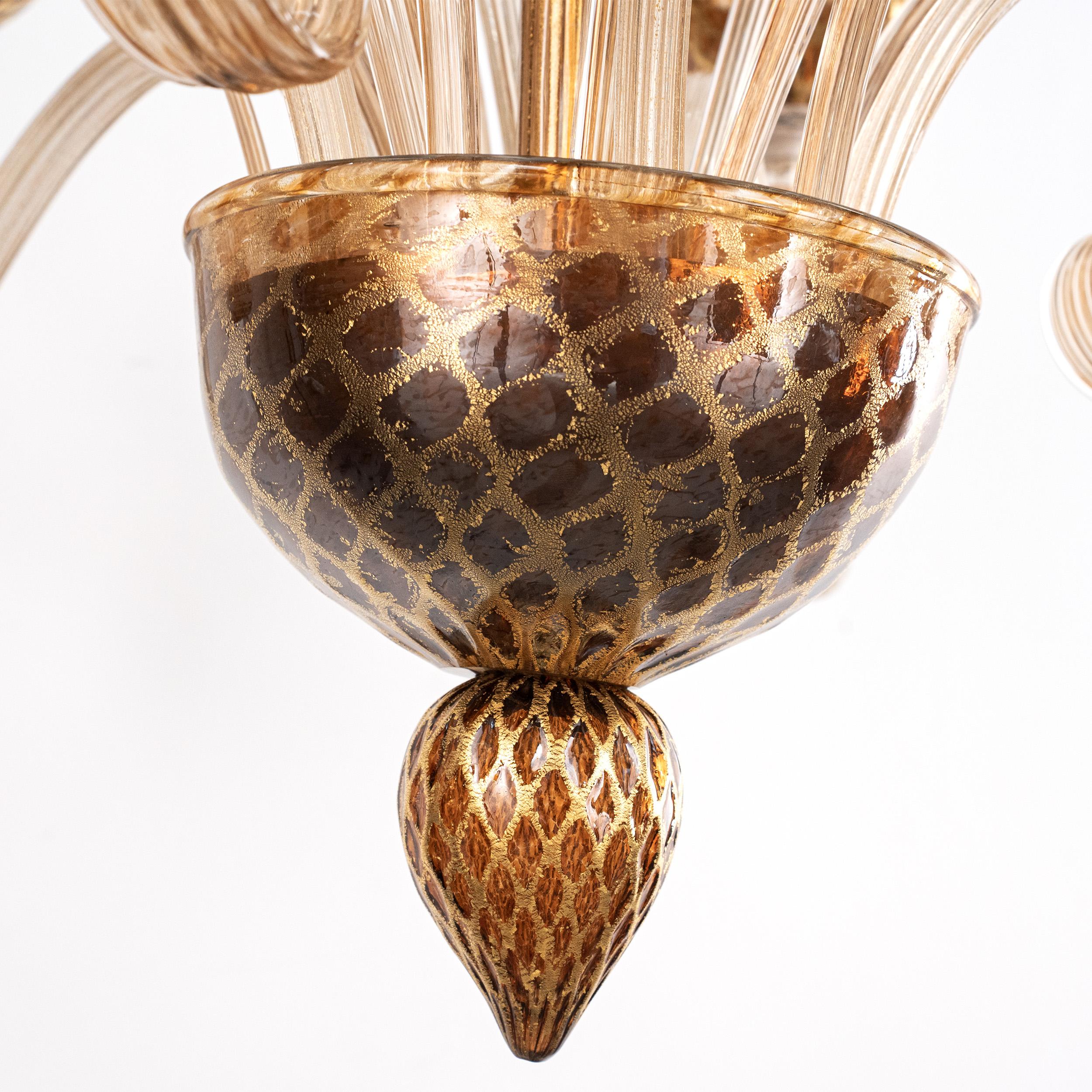 Lampadario in vetro di Murano ambra e oro a 5 luci Vintage Made in Italy in stock
Condizioni: condizioni praticamente perfette e mai usate: nessun graffio pesante, nessun difetto, nessuna crepa, nessuna parte mancante.
 
Tipo: Lampadario