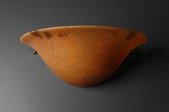 Murano Amber Art Nouveau Wall Lights, Italy, 1980