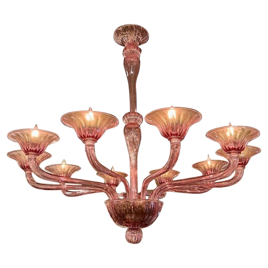 Murano Amethyst Chandelier