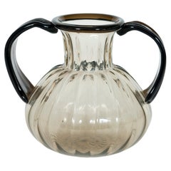 Murano Amphora Vase by Giovanni Dalla Fina, Circa 1970s