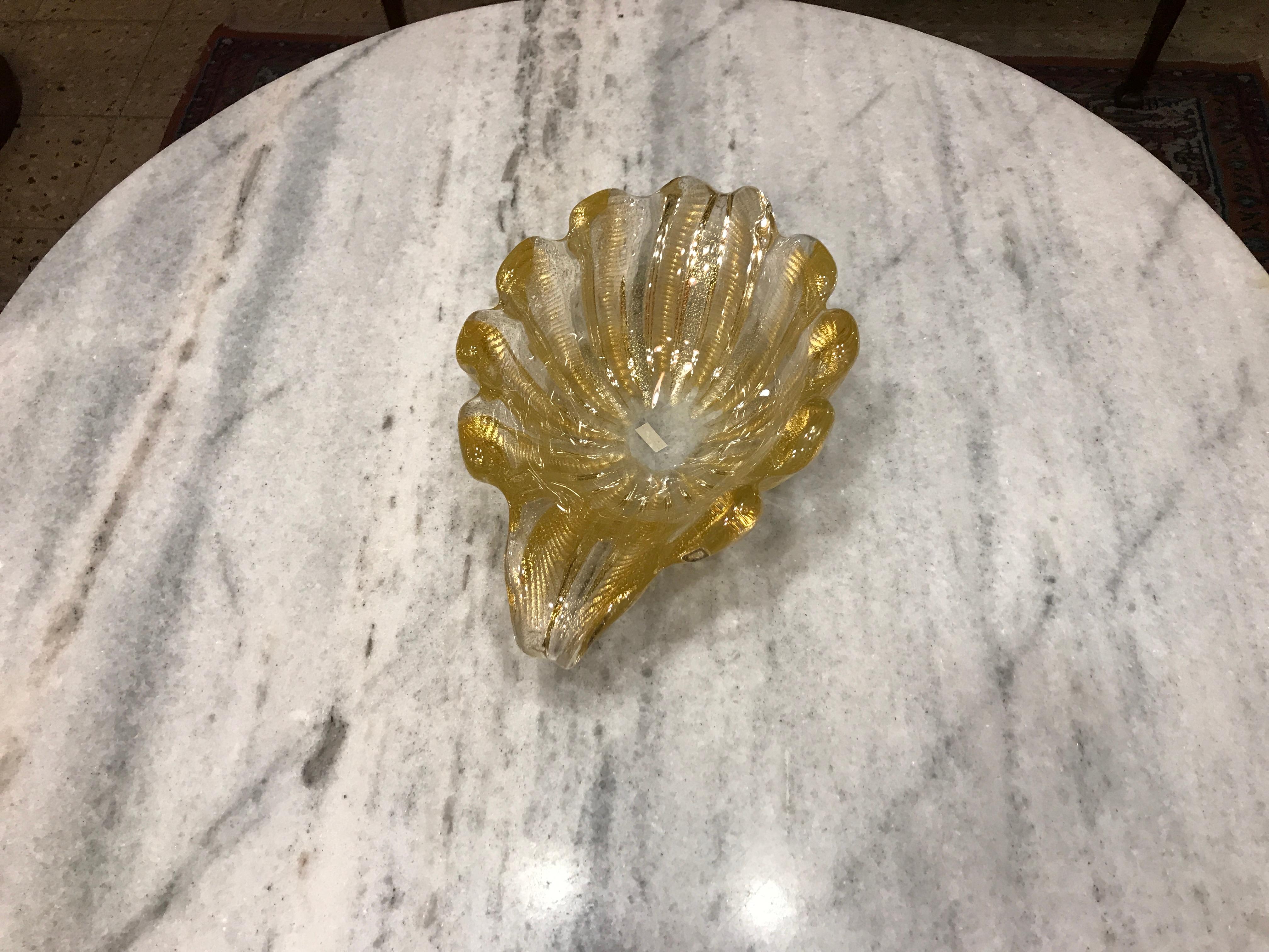 Murano and Gold, Italian, Attributed to Barovier & Toso 1950 For Sale 3