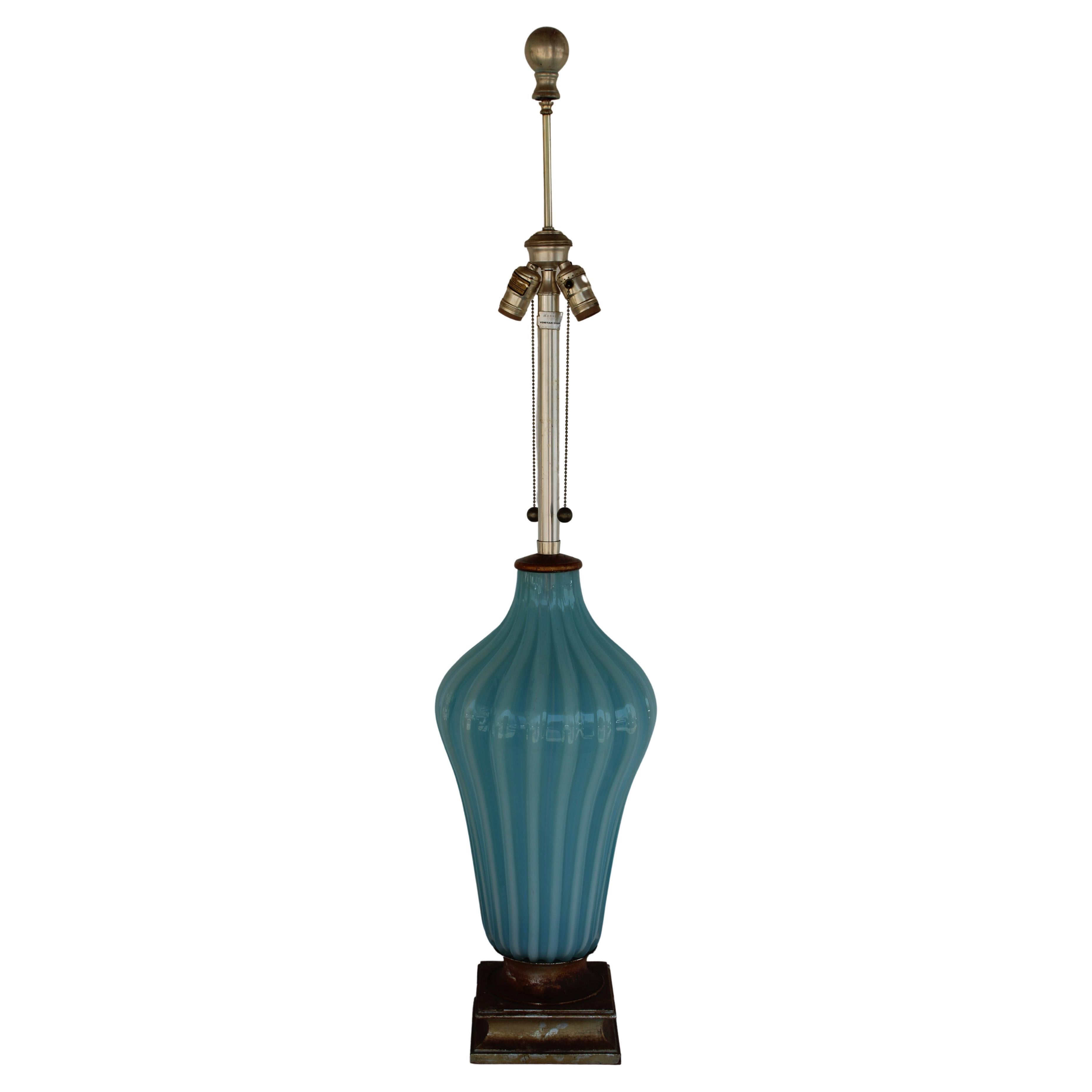 Lampe Murano Aqua par The Marbro Lamp Company, Los Angeles, CA. en vente