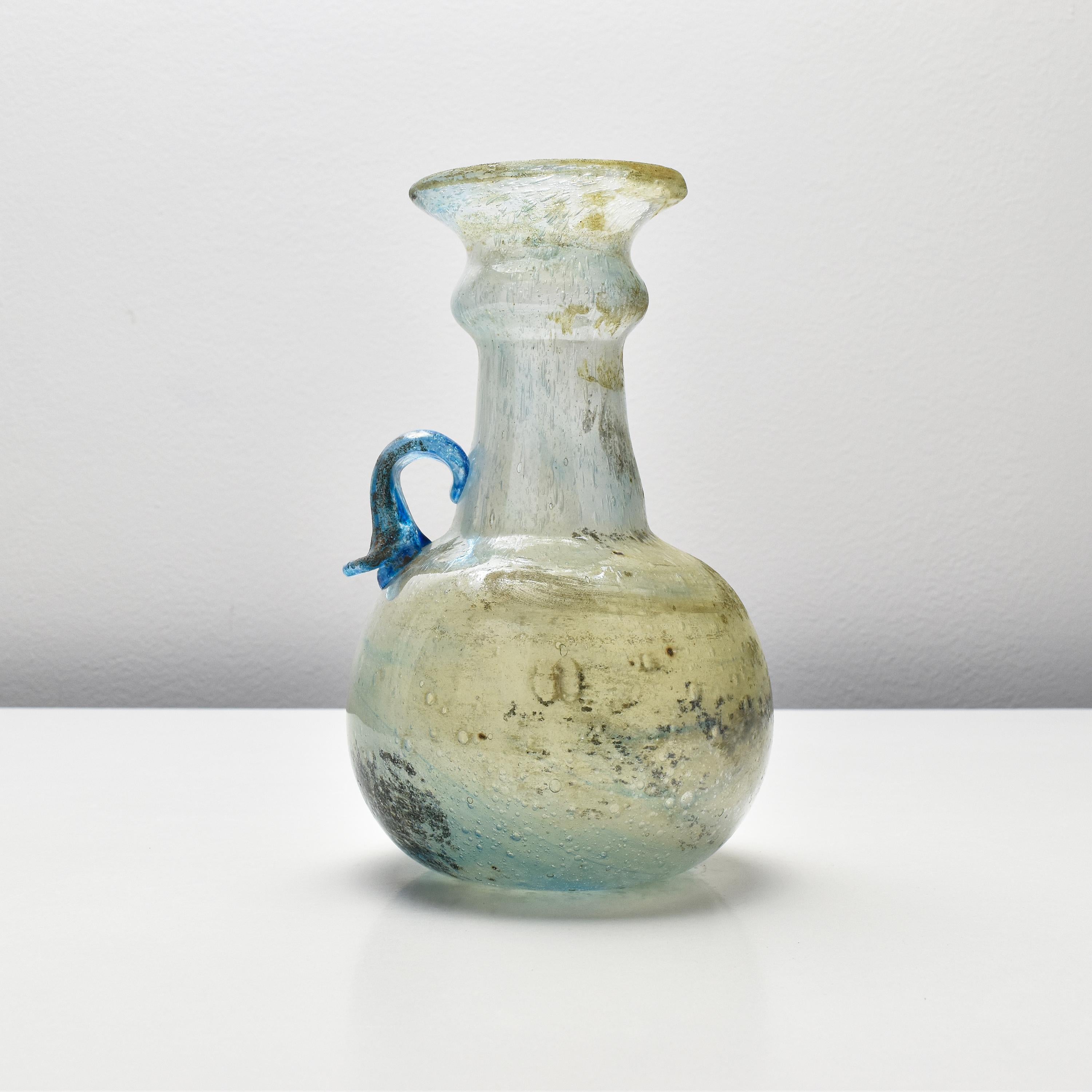 Mid-Century Modern Murano Archimede Seguso Scavo Vase Roman Amphora Style Italian Art Glass For Sale