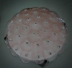 Murano Art Deco Glass Pink Color Chandelier and Ceiling Light, 2020