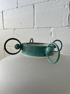 Murano Glass Amphora Vase, Seguso Vetri d'Arte, Scavo Technique, 1970s