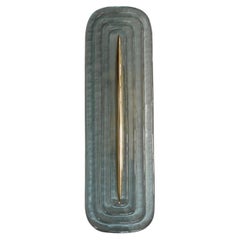 Murano Art Glass and Brass Aqua Green Color ArtDeco Wall Light and Sconces, 2020