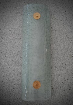 Murano Art Glass and Brass Aqua Green Color Wall Light and Sconces, 2020