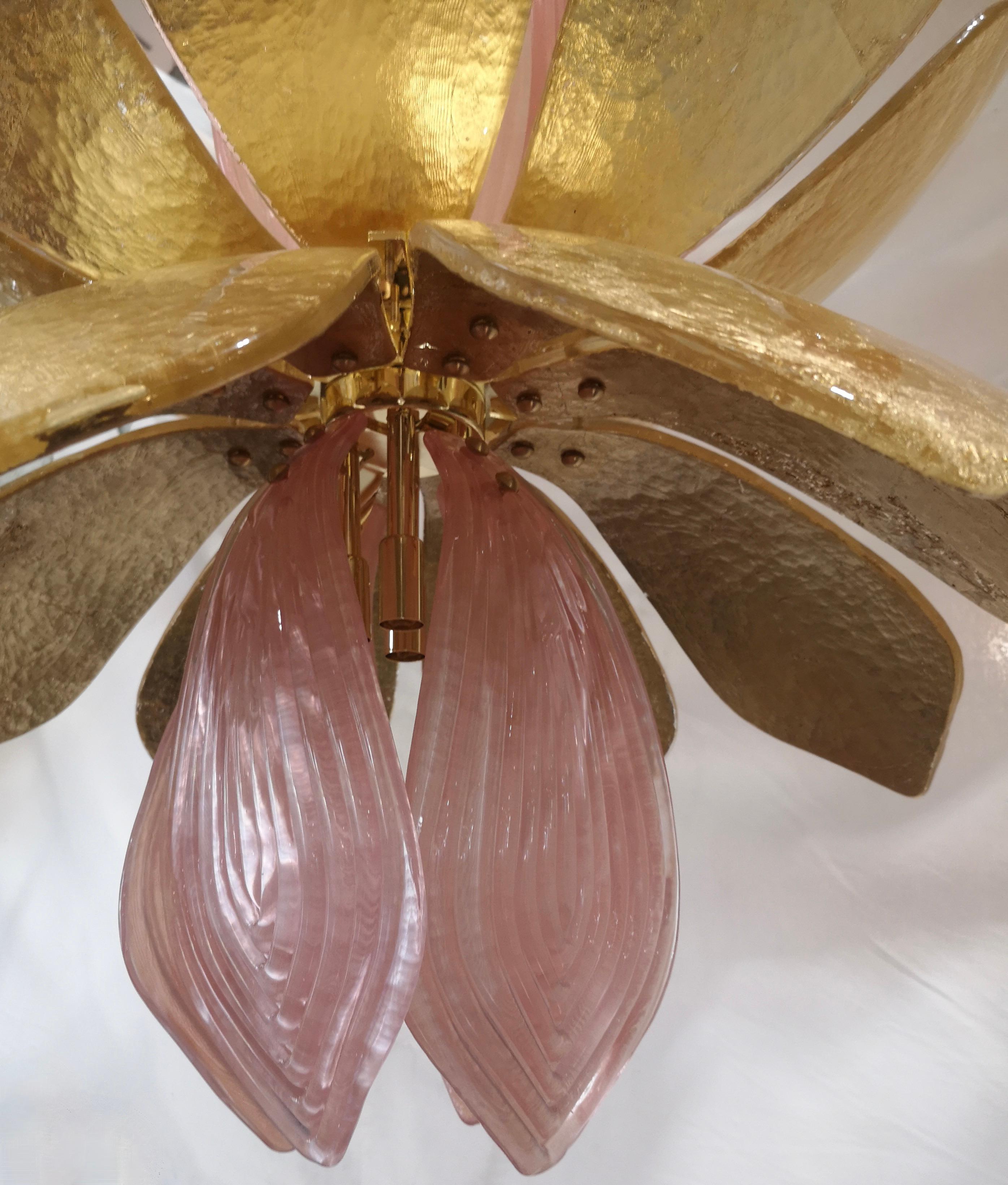 Kronleuchter aus Murano-Kunstglas und Messing, 2020 (21. Jahrhundert und zeitgenössisch) im Angebot