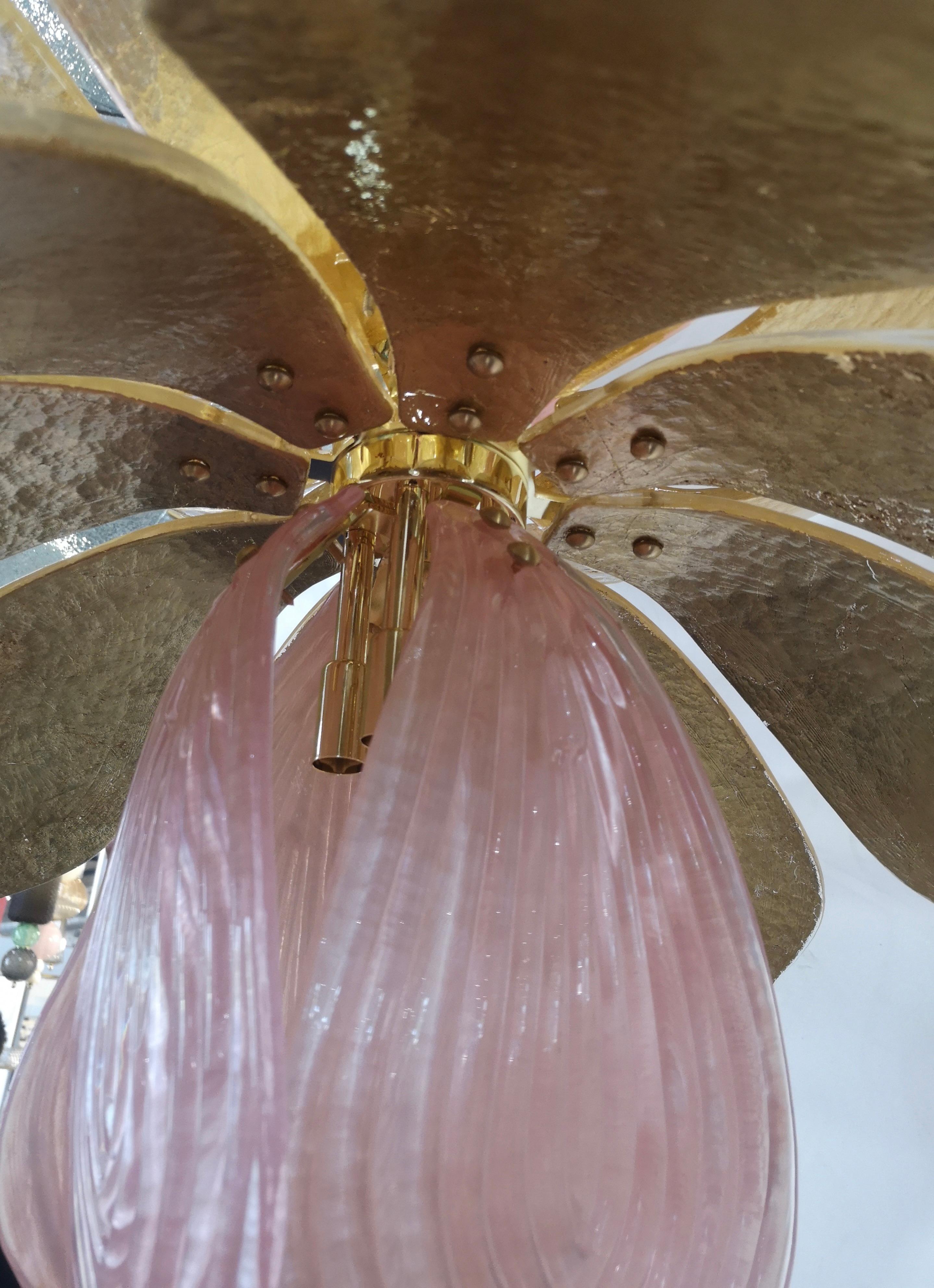 Kronleuchter aus Murano-Kunstglas und Messing, 2020 im Angebot 2