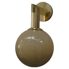 Murano Art Glass and Brass Cream Color Art Deco Wall Light and Sconces, 2020