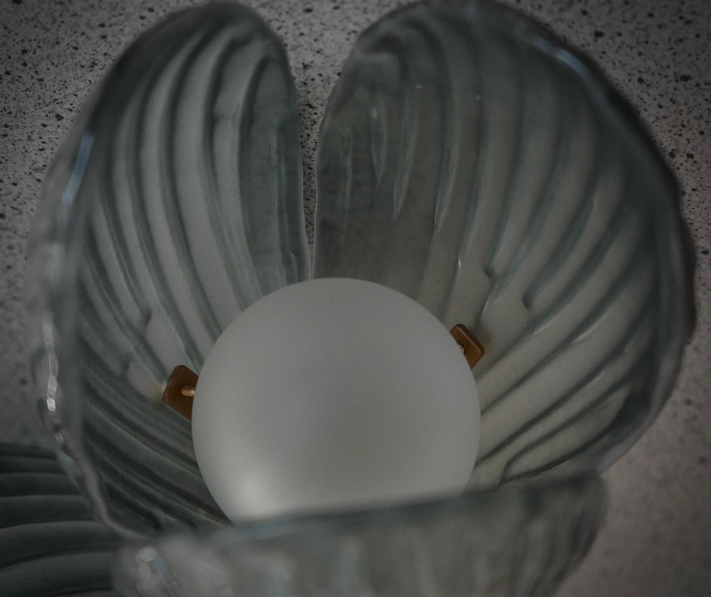 Aplique y Lámpara de Pared de Murano y Latón Color Verde, 2020 en Bueno estado para la venta en Roma, Lazio