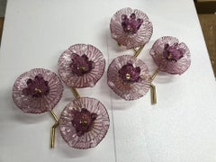 Wandleuchte aus Murano-Kunstglas und Messing aus der Mitte des Jahrhunderts, 2010