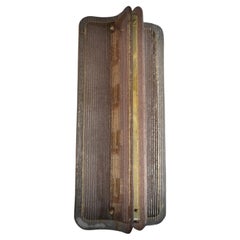 Murano Art Glass and Brass Pink Color Art Deco Wall Light and Sconces, 2020