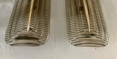 Murano Art Glass and Brass Smoky Color Wall Light and Sconces, 2020