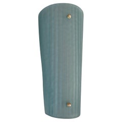 Murano Art Glass Aqua Green Color and Brass Wall Light and Sconces, 2020