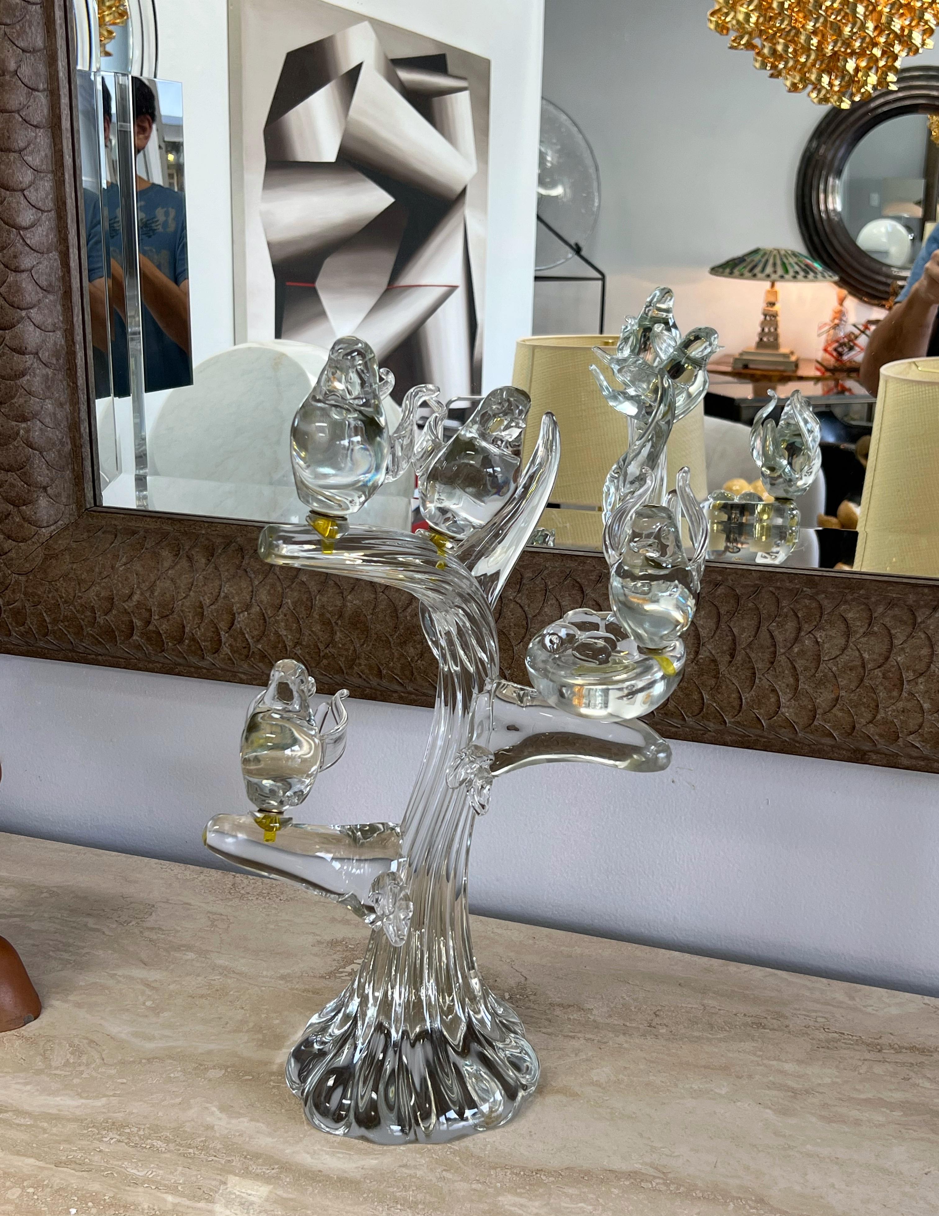 Uccelli su Branch in vetro artistico di Murano di Enrico Cammozzo Murano in vendita 3