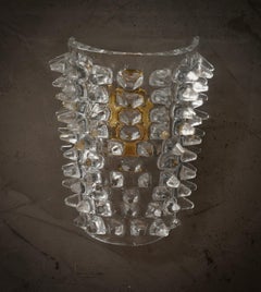 Murano Art Glass Blown Glass Transparent Color Wall Light and Sconces, 2020