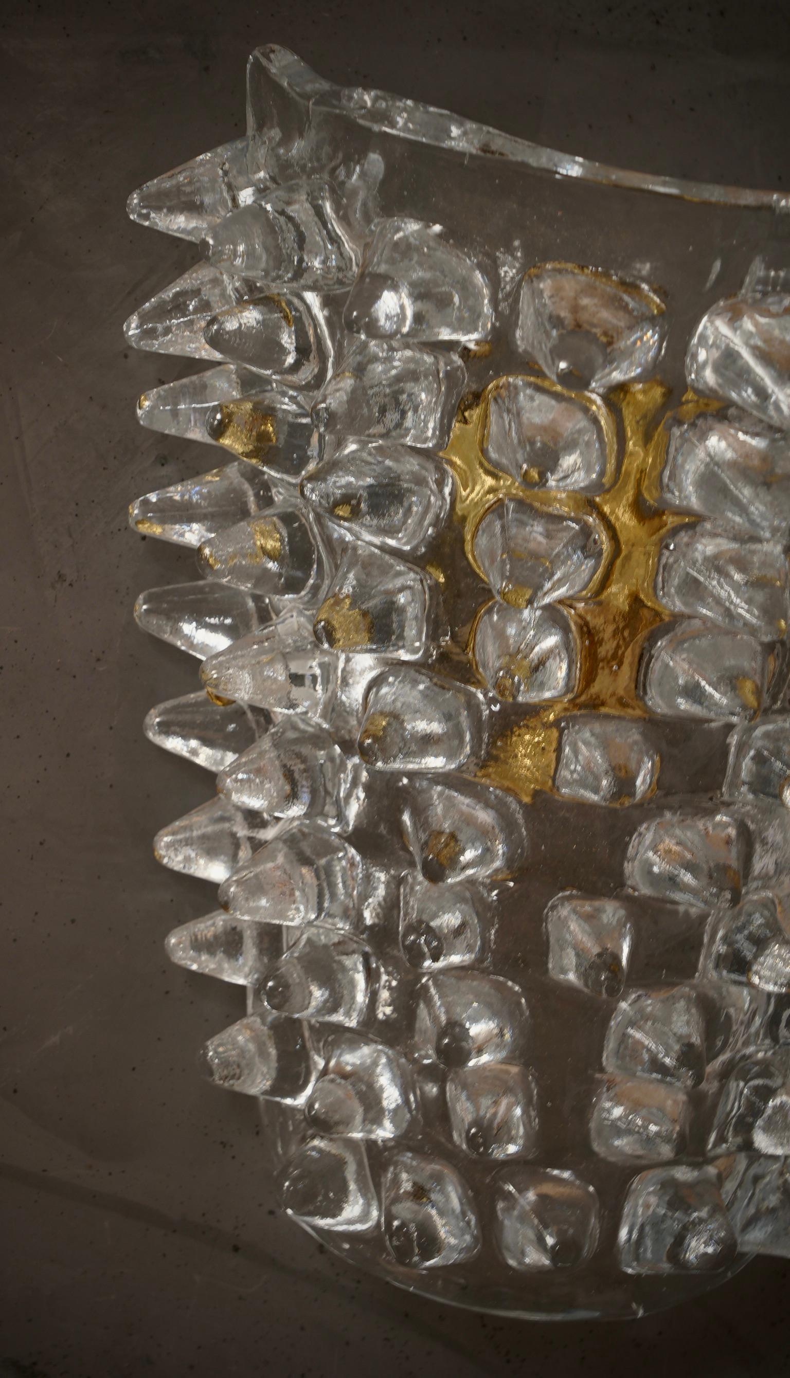 Lámpara de pared y apliques de cristal soplado de Murano, 2020 Italiano en venta