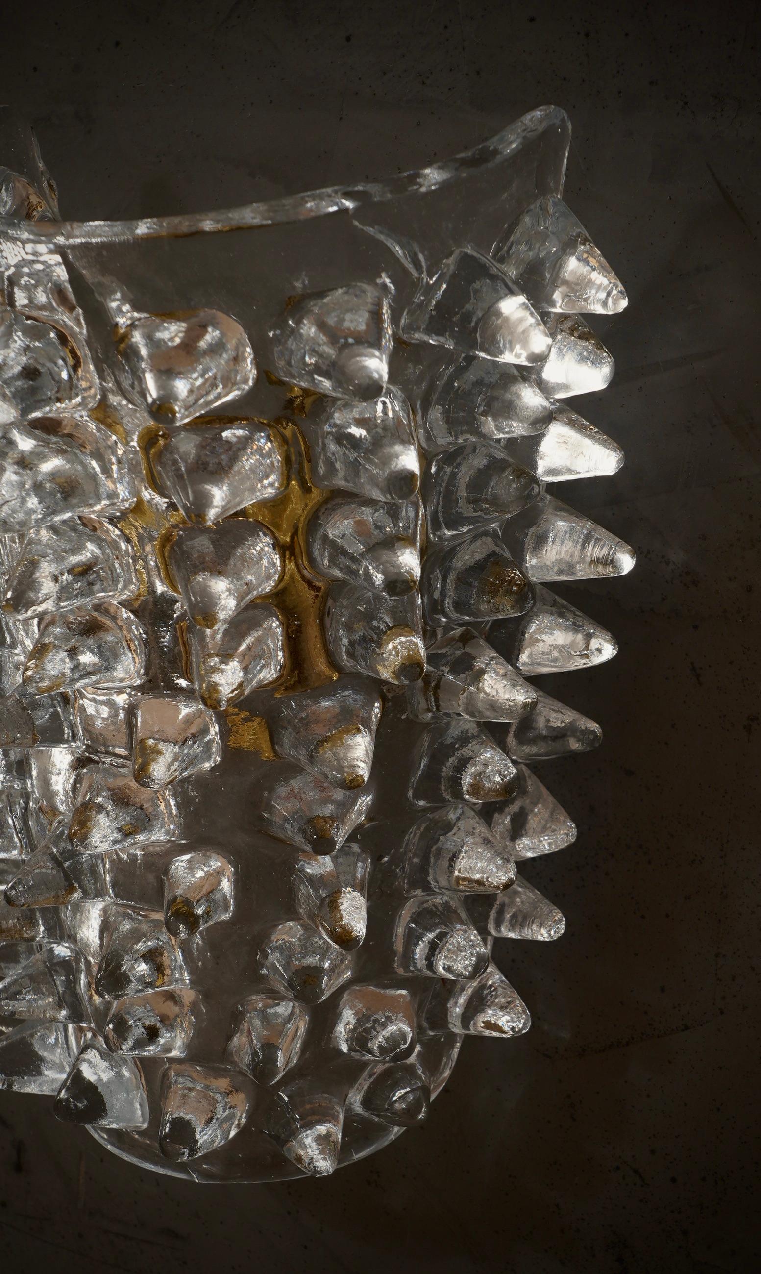 Lámpara de pared y apliques de cristal soplado de Murano, 2020 en Bueno estado para la venta en Roma, Lazio