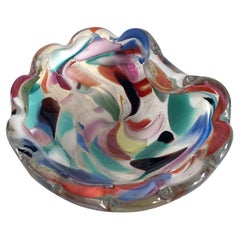 Murano Art Glass Vide Poche, AVEM, Tutti Frutti Multicolor 