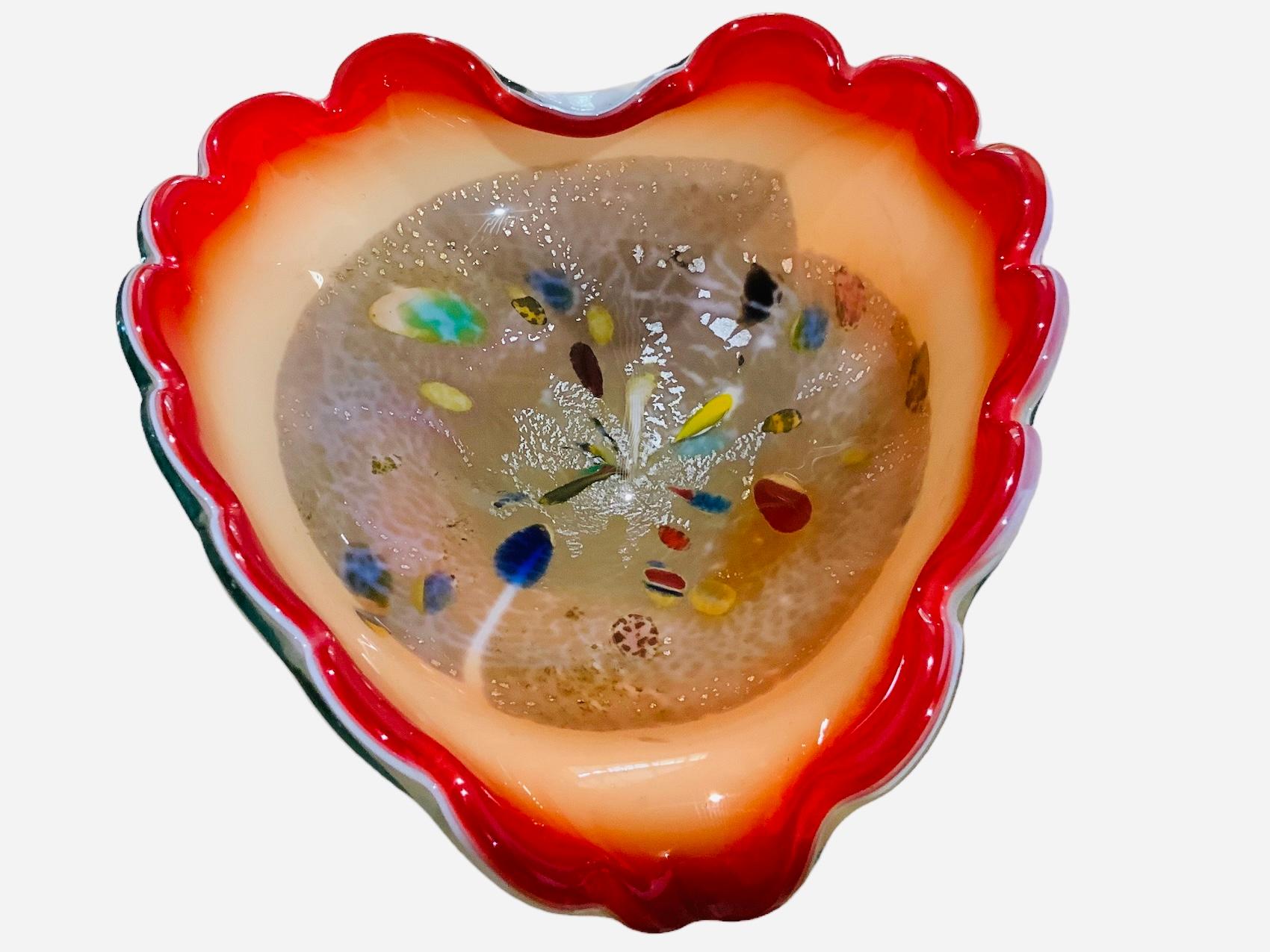 Murano Art Glass Bowl For Sale 5